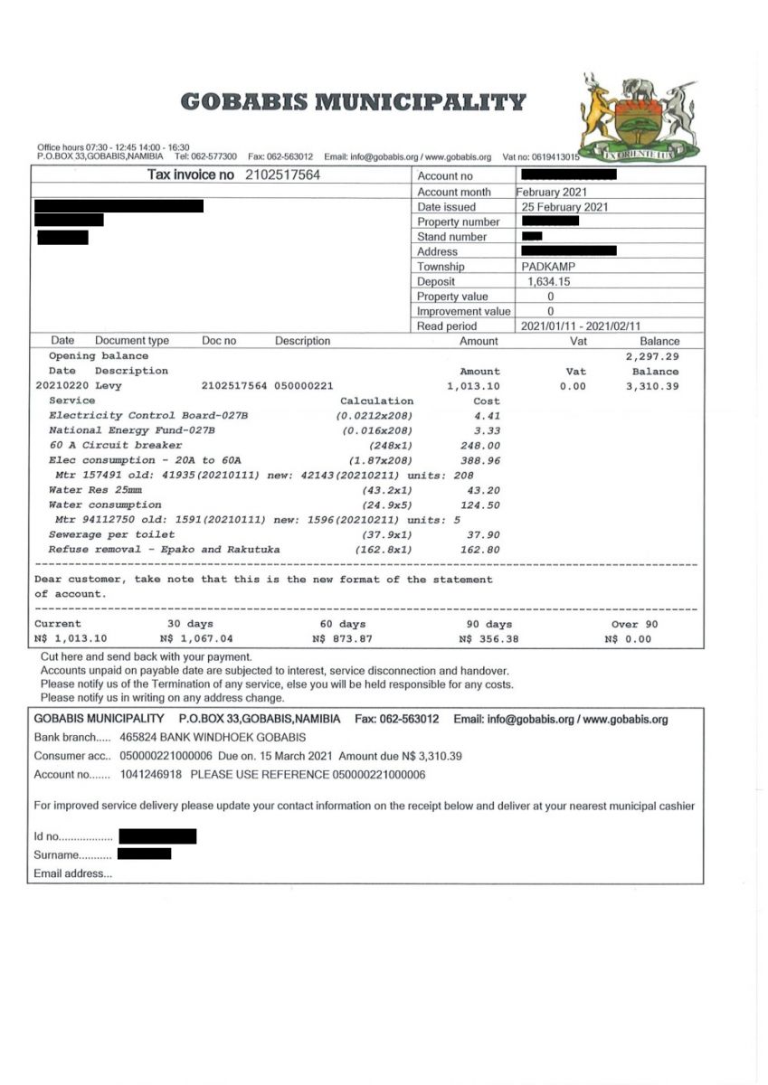 NEW ACCOUNT STATEMENT FORMAT